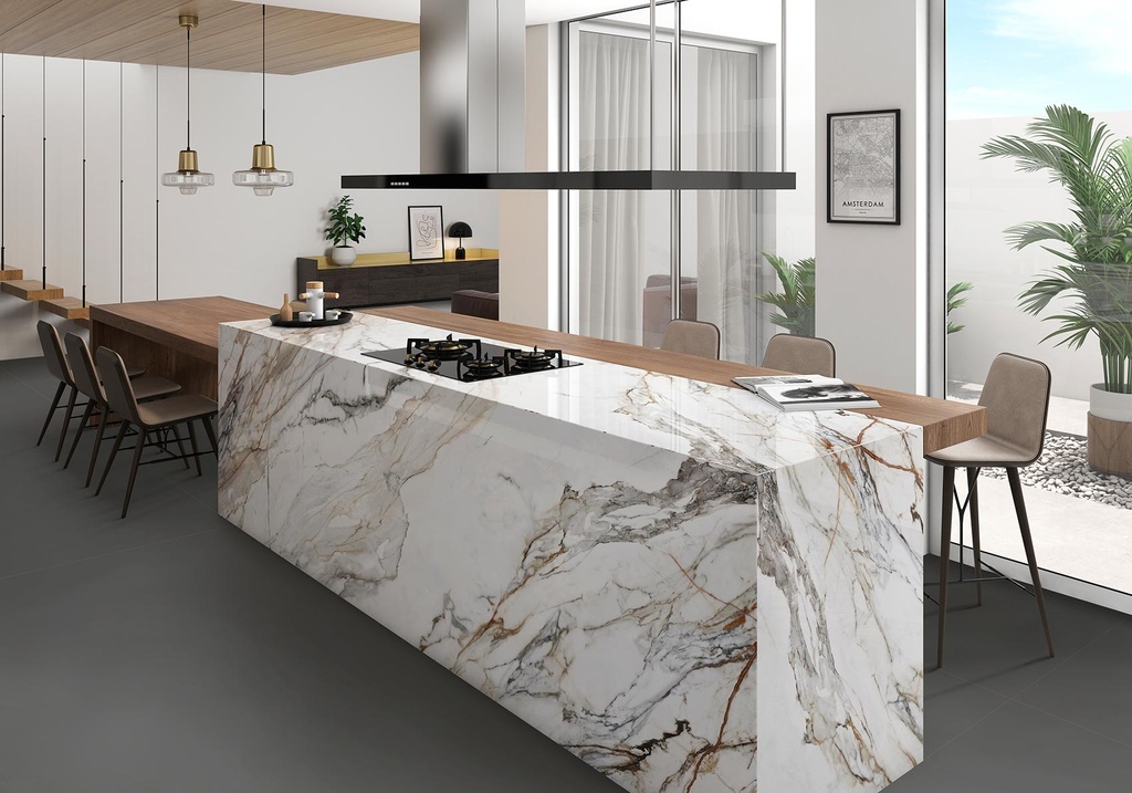 Porcelain — Calacatta Paonazzo Polished 1500 x 3200 - 12mm