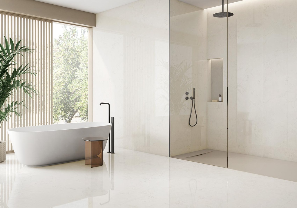Porcelain — Bianco Perlino Polished 1200 x 3000 - 6mm